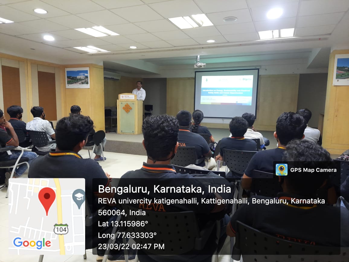 Energy efficiency training and social impact program at REVA University